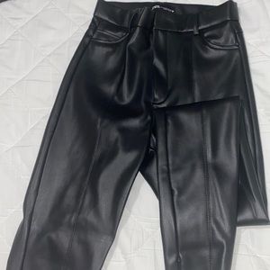 Zara leather pants